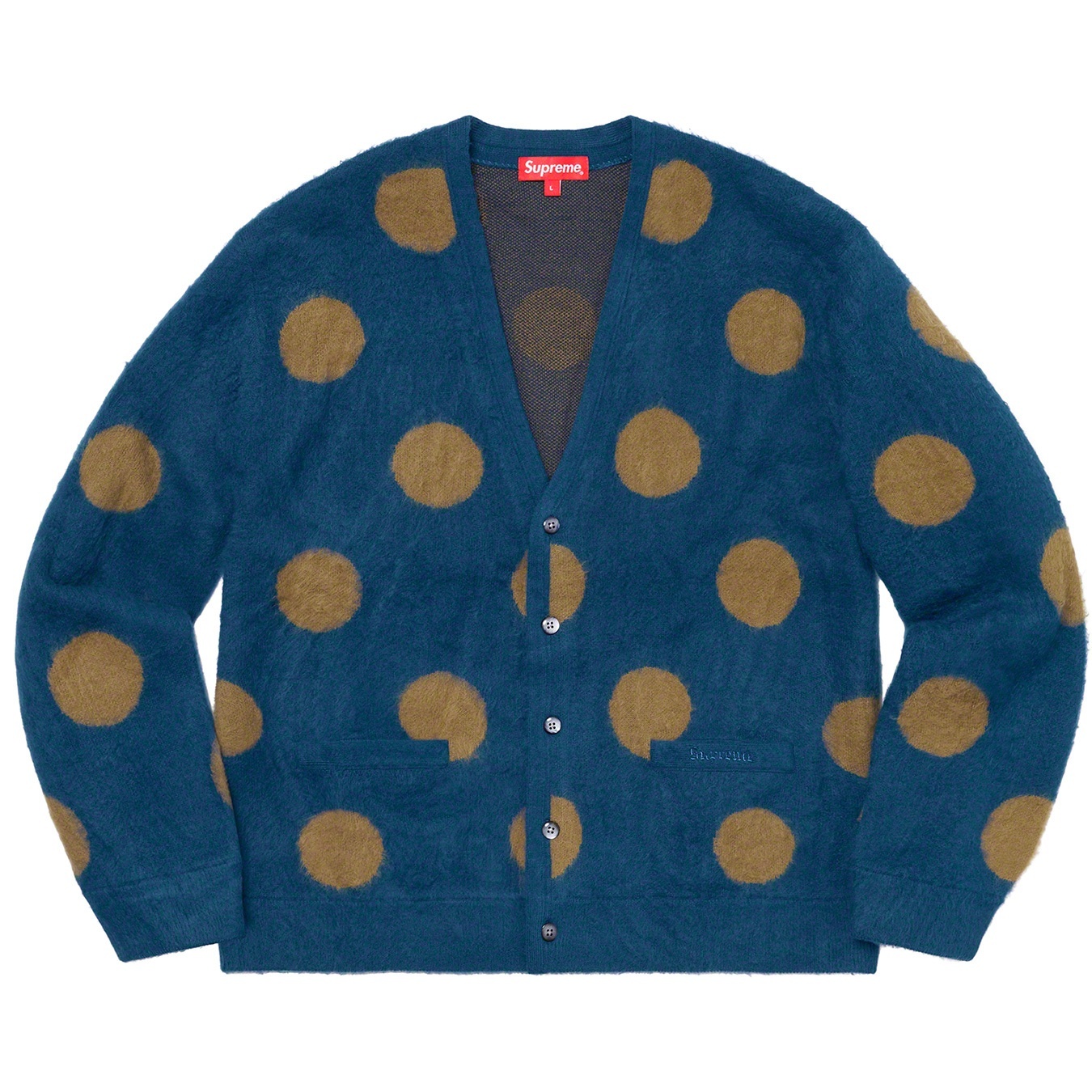 Brushed Polka Dot Cardigan view 5